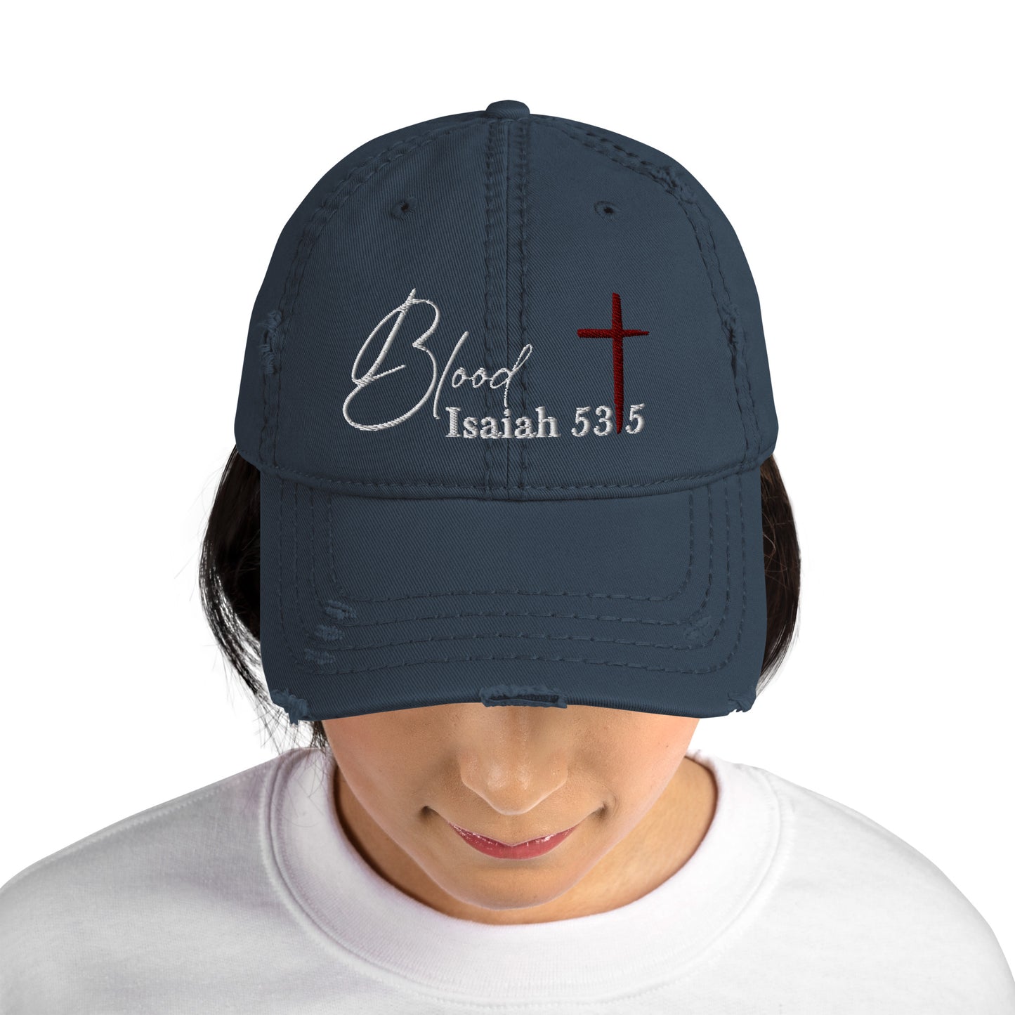 Blood Distressed Dad Hat