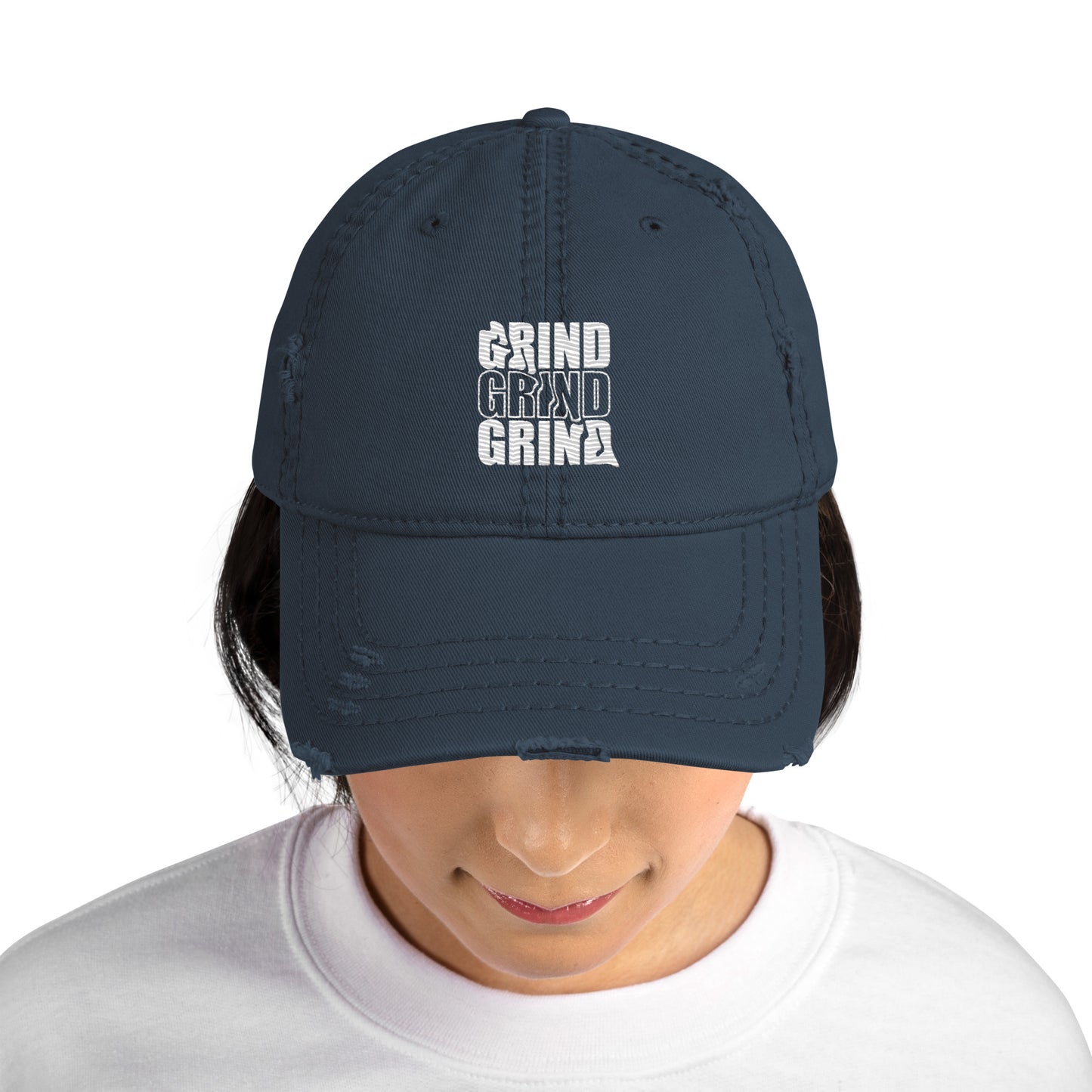 Grind Grind Grind Distressed Dad Hat