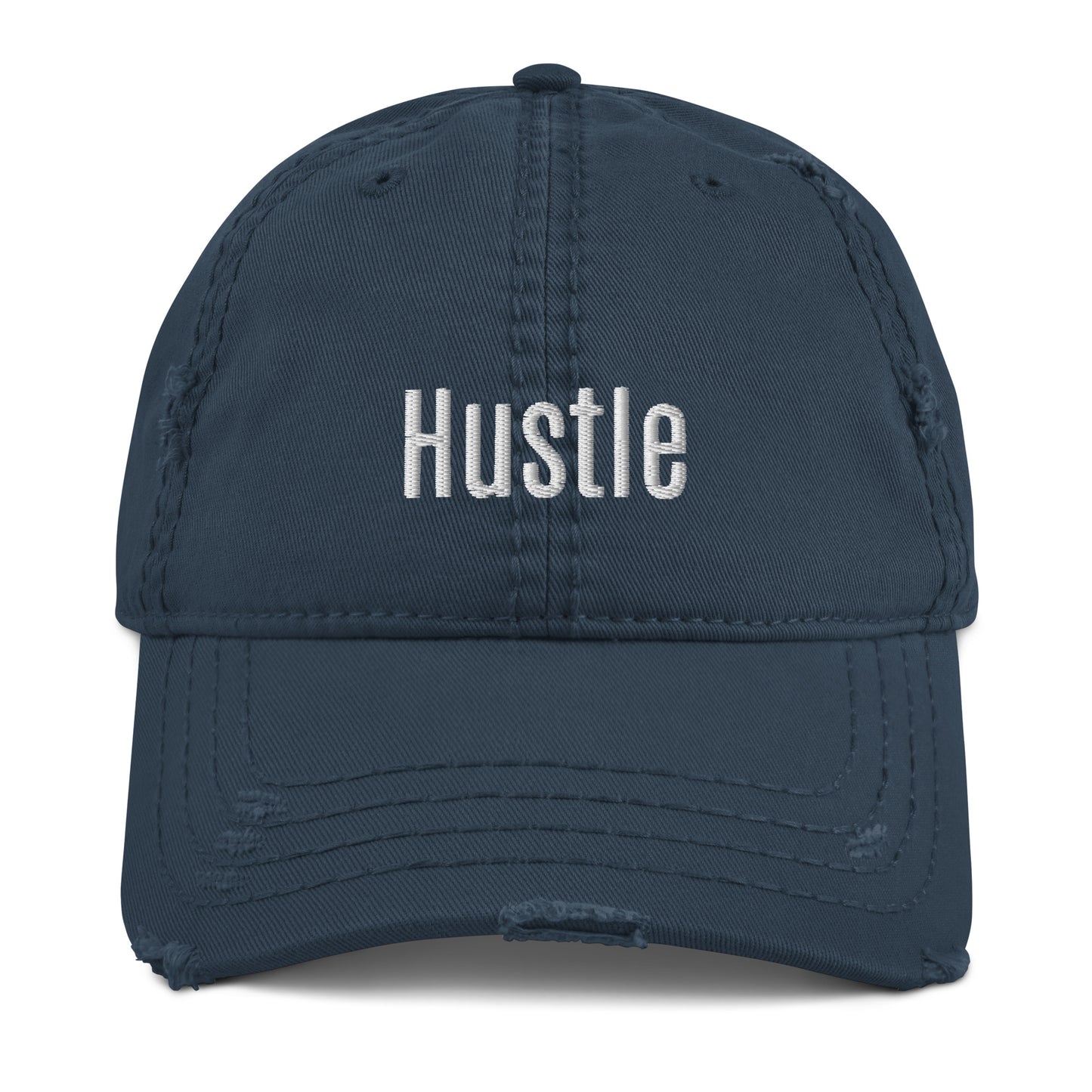 Hustle Distressed Dad Hat