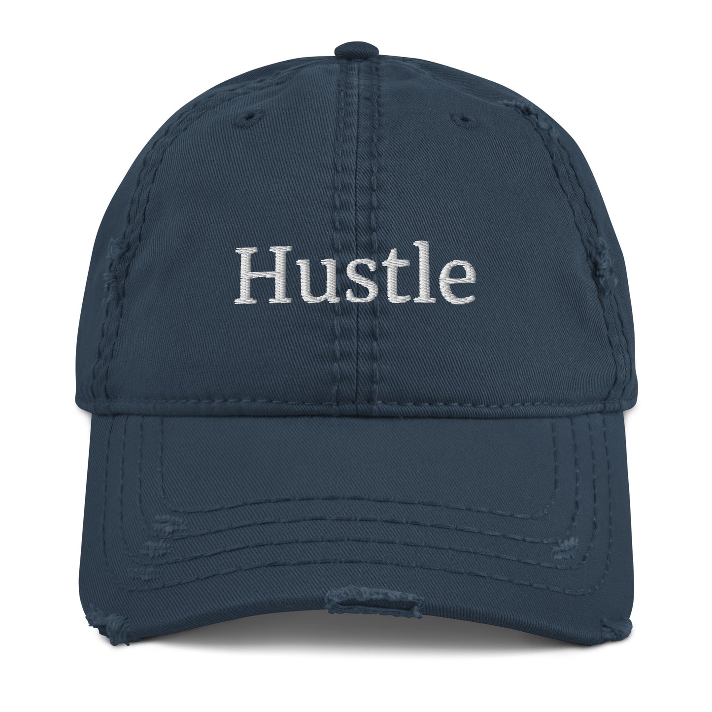 Hustle Distressed Dad Hat