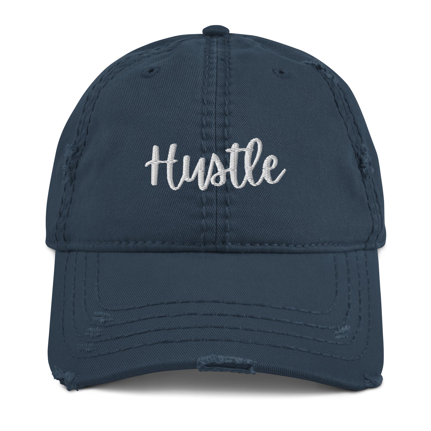 Hustle Distressed Dad Hat