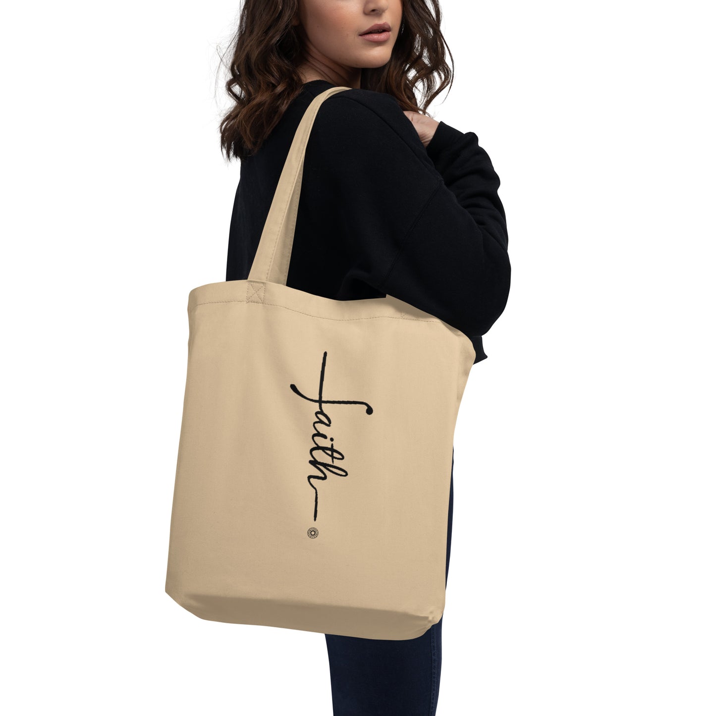 Faith (black) Eco Tote Bag