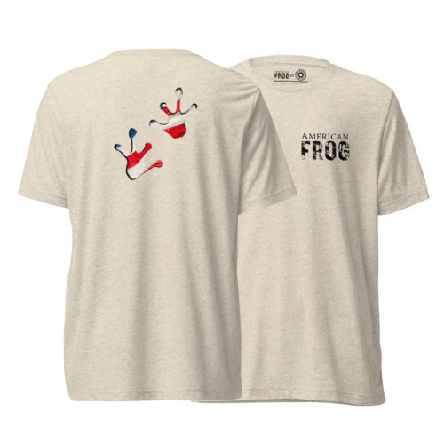 American Frog in Oatmeal Short Sleeve T-Shirt