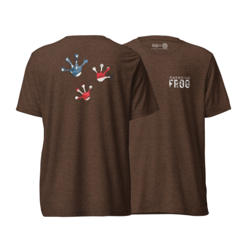 American Frog in Brown Short Sleeve T-Shirt