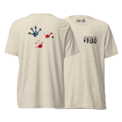 American Frog in Oatmeal Short Sleeve T-Shirt