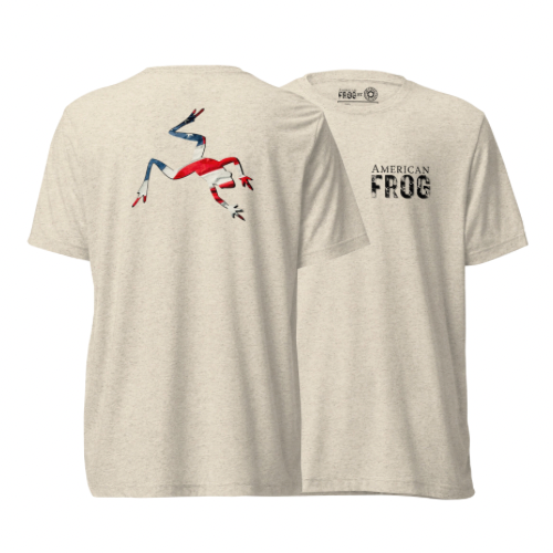 American Frog in Oatmeal Short Sleeve T-Shirt