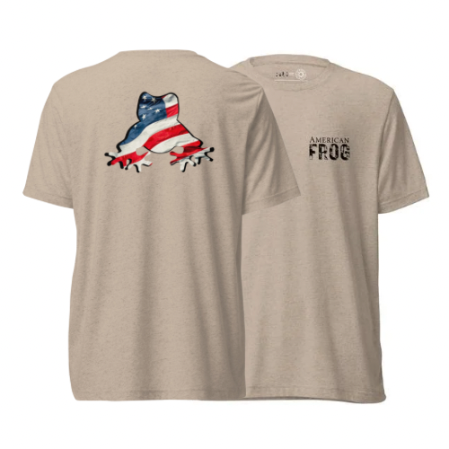 American Frog in Tan Short Sleeve T-Shirt