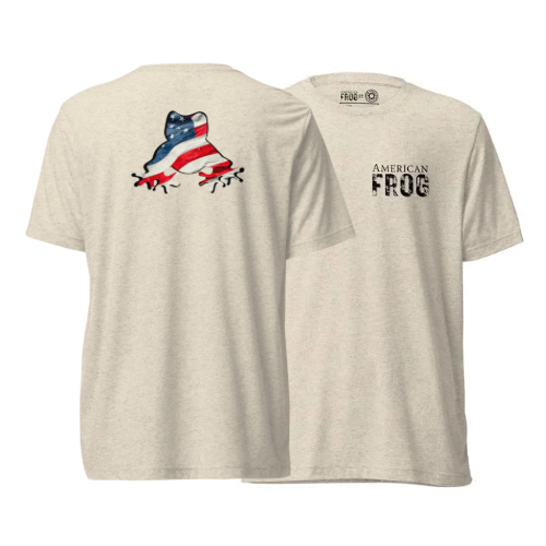 American Frog in Oatmeal Short Sleeve T-Shirt