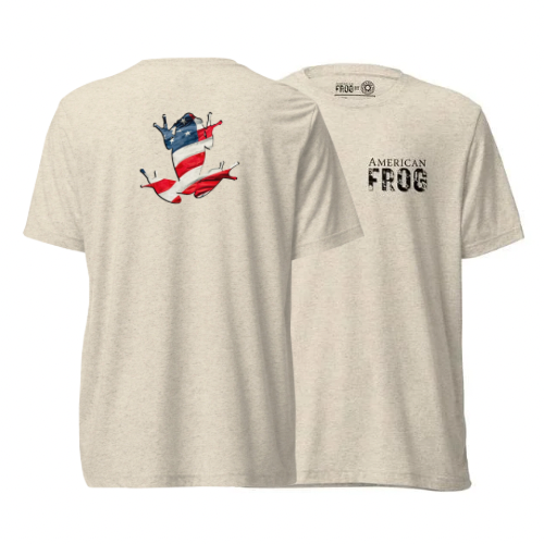 American Frog in Oatmeal Short Sleeve T-Shirt