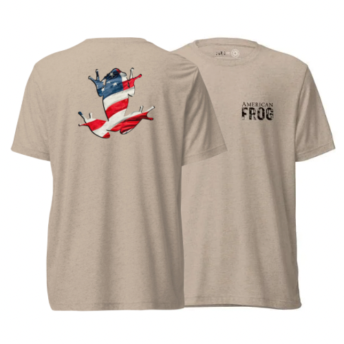 American Frog in Tan Short Sleeve T-Shirt