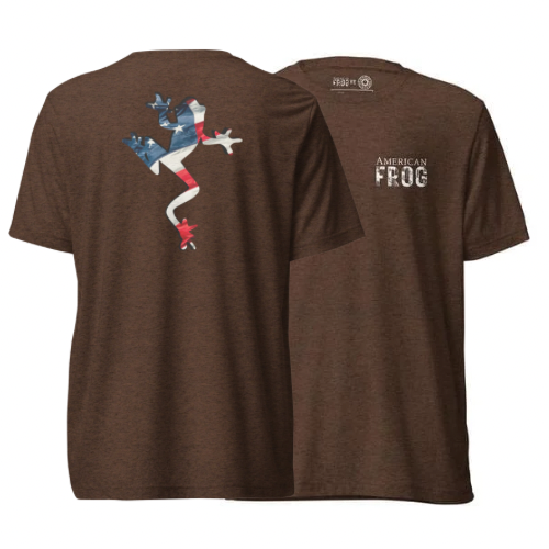 American Frog in Brown Short Sleeve T-Shirt