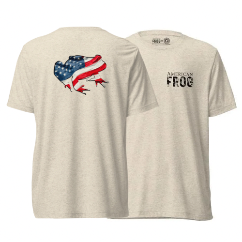 American Frog in Oatmeal Short Sleeve T-Shirt