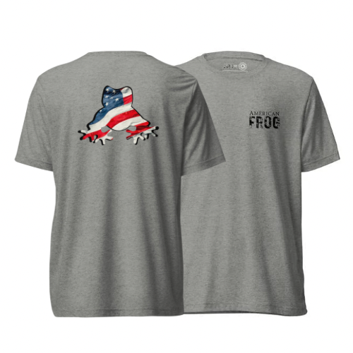 American Frog in Athletic Grey Short Sleeve T-Shirt