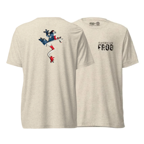 American Frog in Oatmeal Short Sleeve T-Shirt