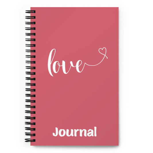 Love (heart) (white) Spiral Notebook