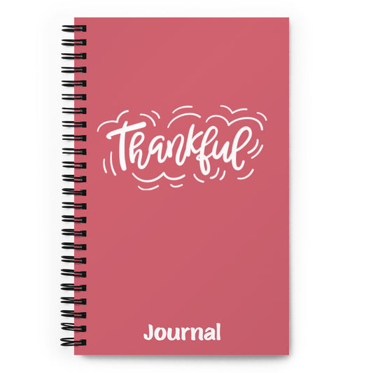 Thankful (white) Spiral Notebook