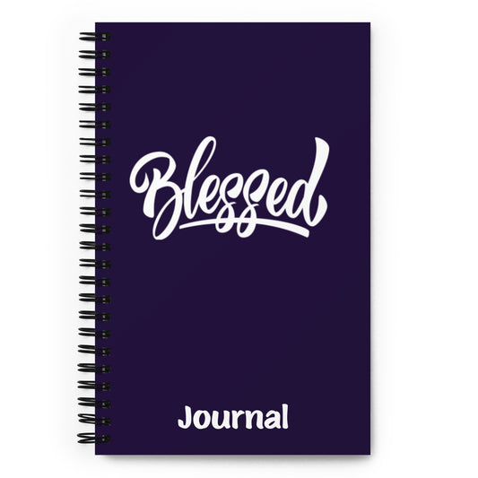 Blessed (white) Spiral Notebook