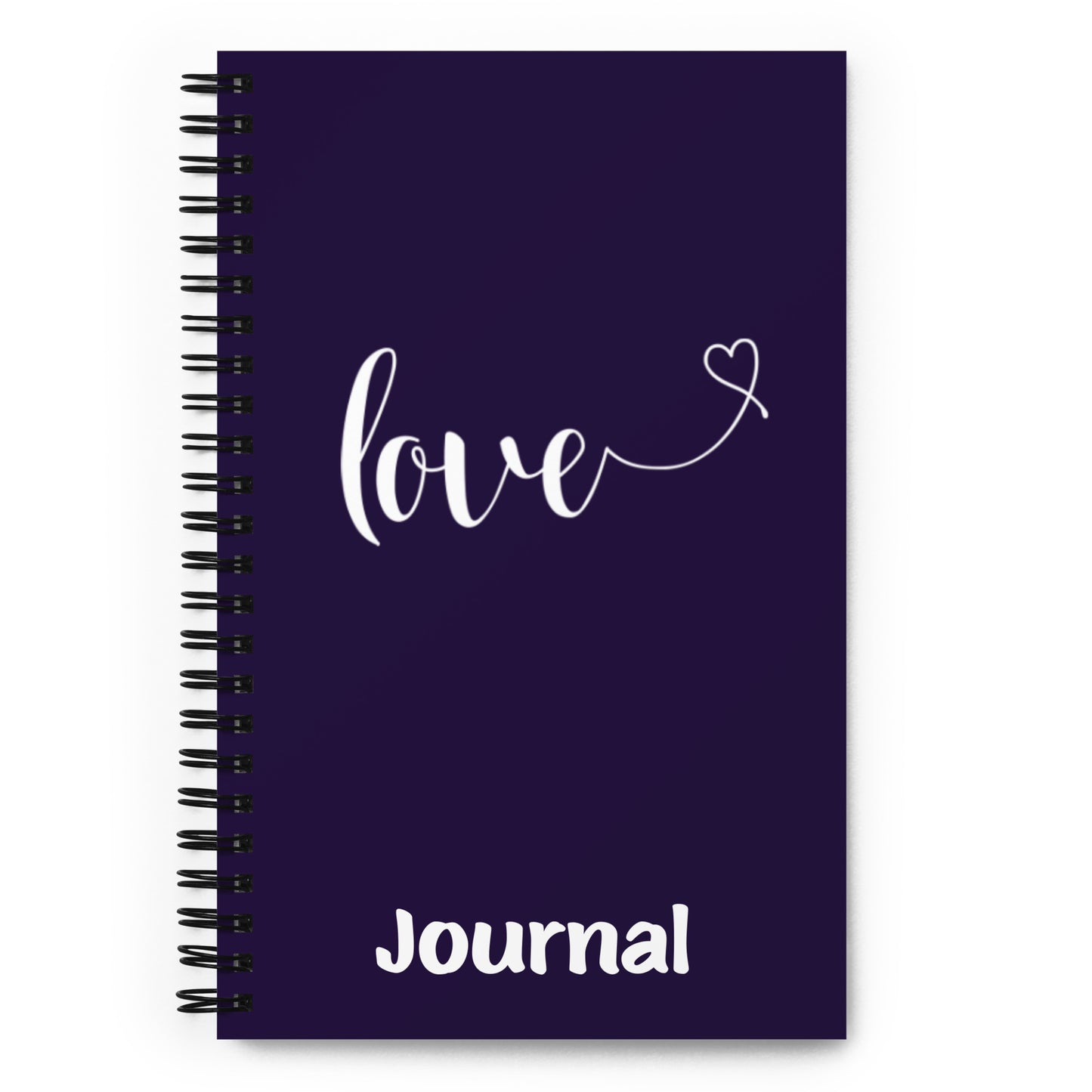 Love (heart) (white) Spiral Notebook