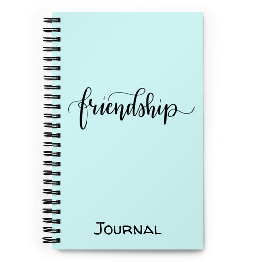 Friendship (black) Spiral Notebook