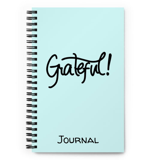 Grateful (black) Spiral Notebook