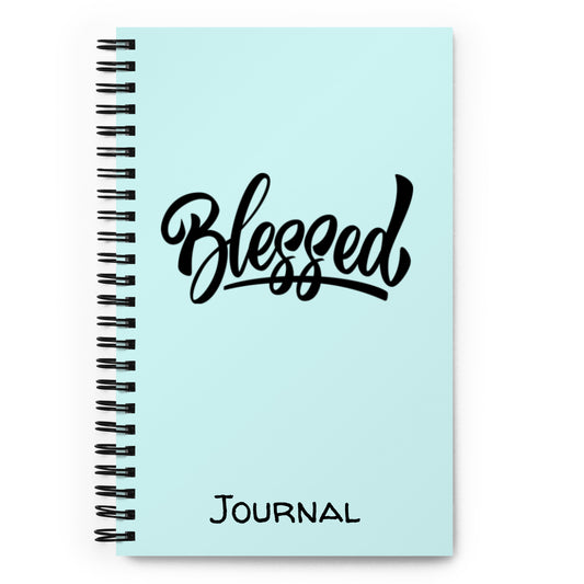 Blessed (black) Spiral Notebook