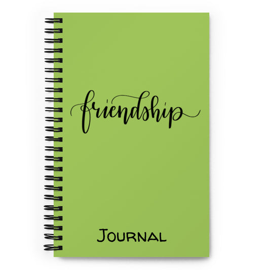 Friendship (black) Spiral Notebook