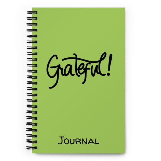 Grateful (black) Spiral Notebook