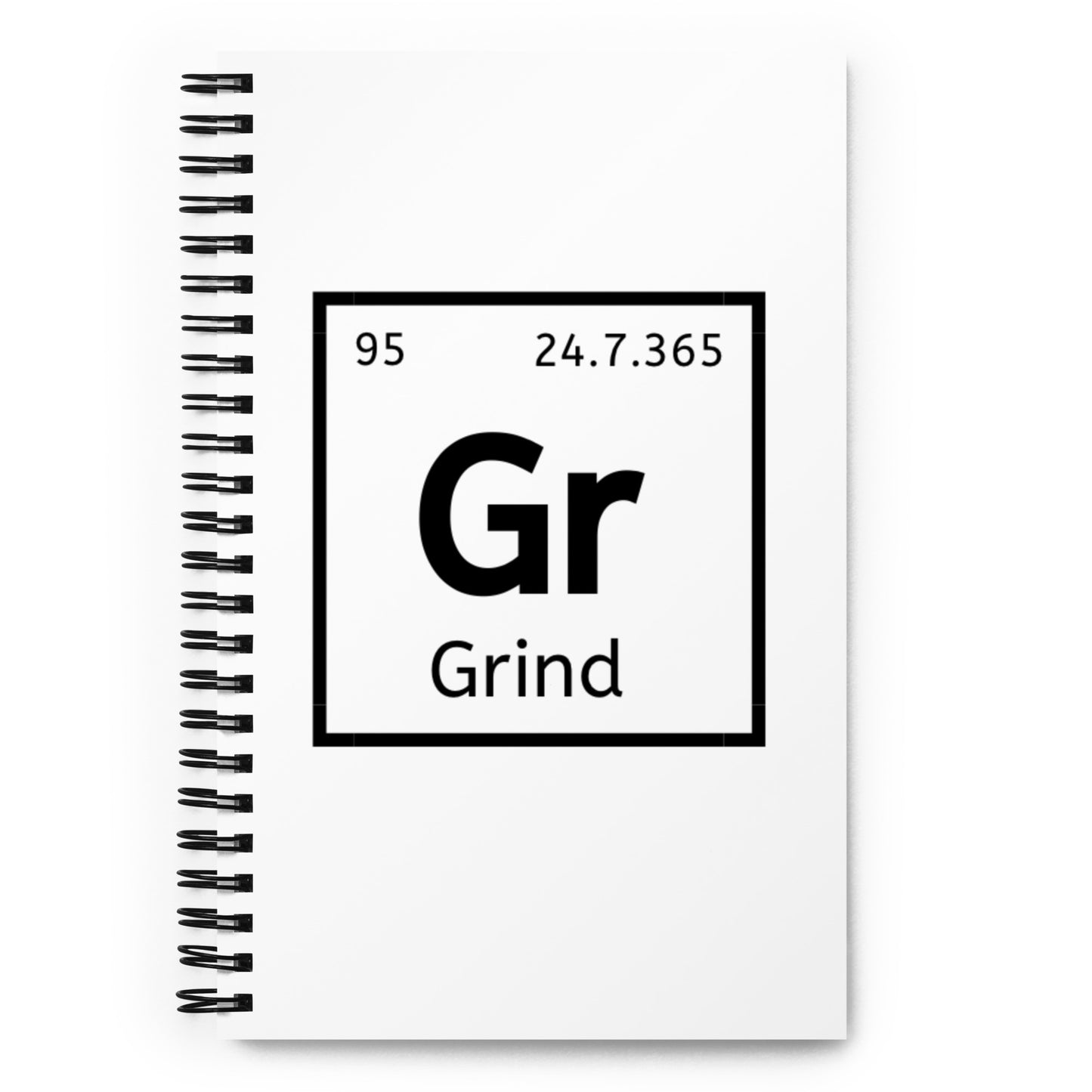 Grind Periodic Element Spiral Notebook