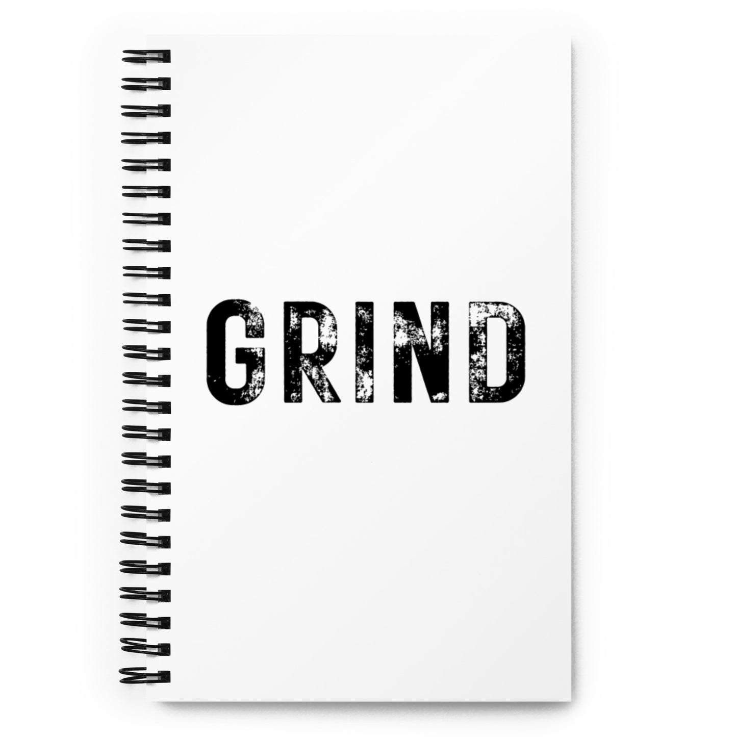 Stamped Grind Spiral Notebook