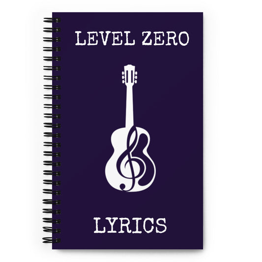 Treble Clef Guitar Spiral Notebook in Tolopea