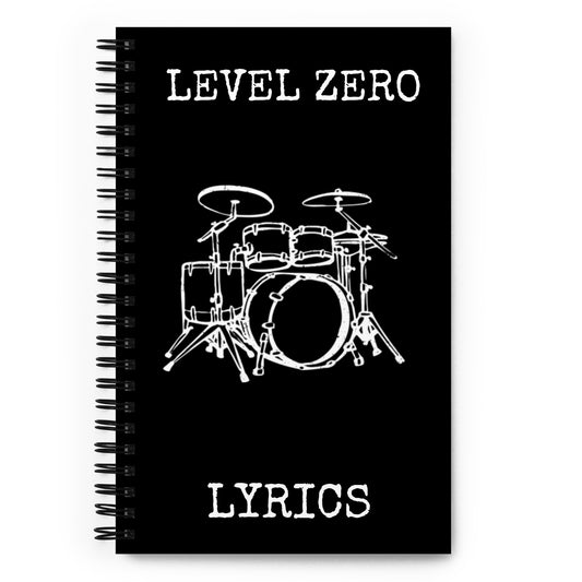 Level Zero Drum Set Spiral Notebook