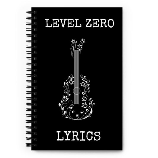 Level Zero Floral Guitar Spiral Notebook