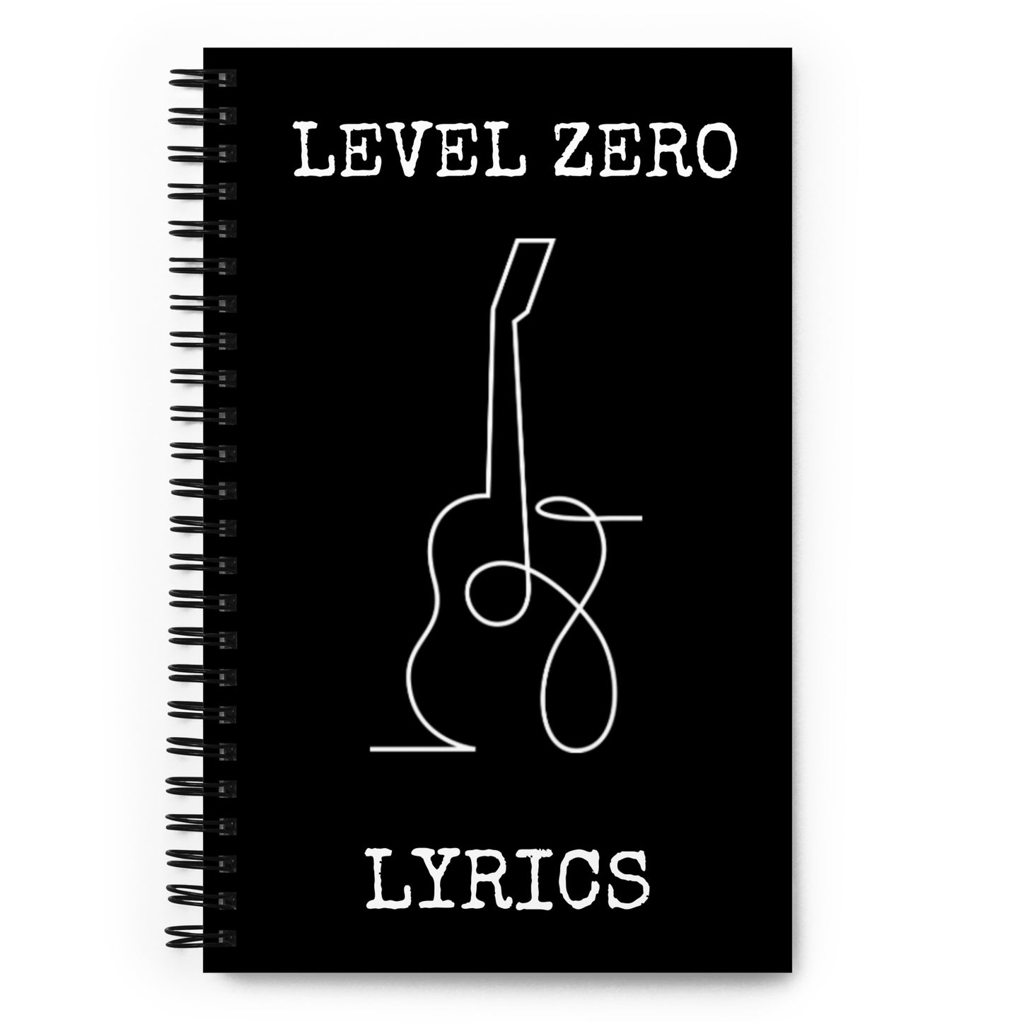 Level Zero Scribble Guitar Spiral Notebook