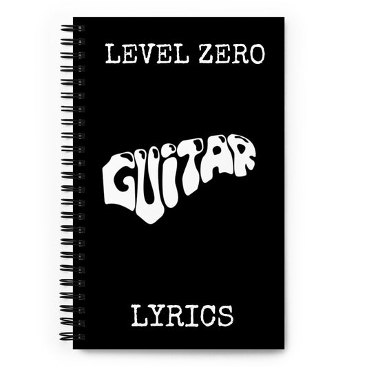 Level Zero Word Guitar Spiral Notebook