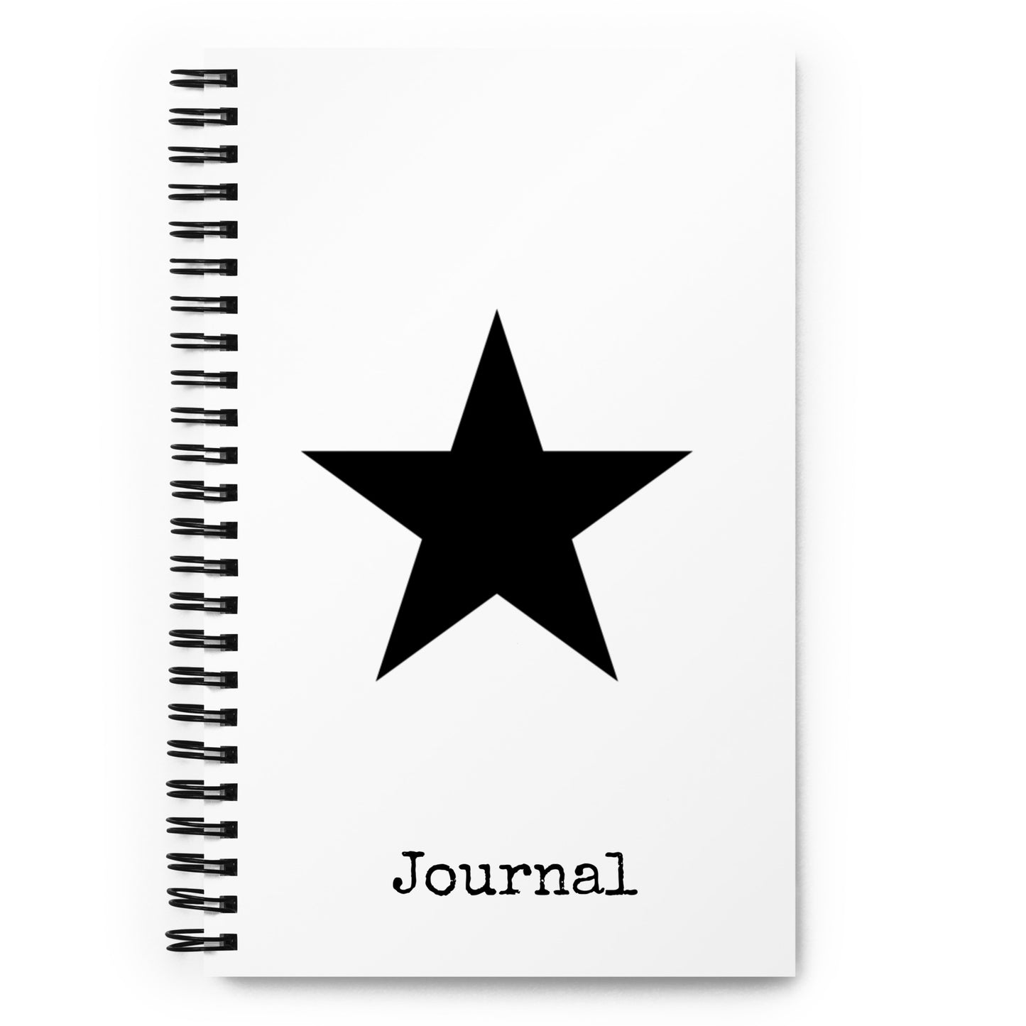 Black Star Spiral notebook