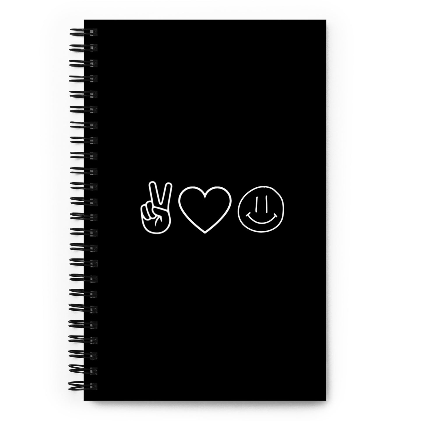 Peace Love Happiness Spiral Notebook