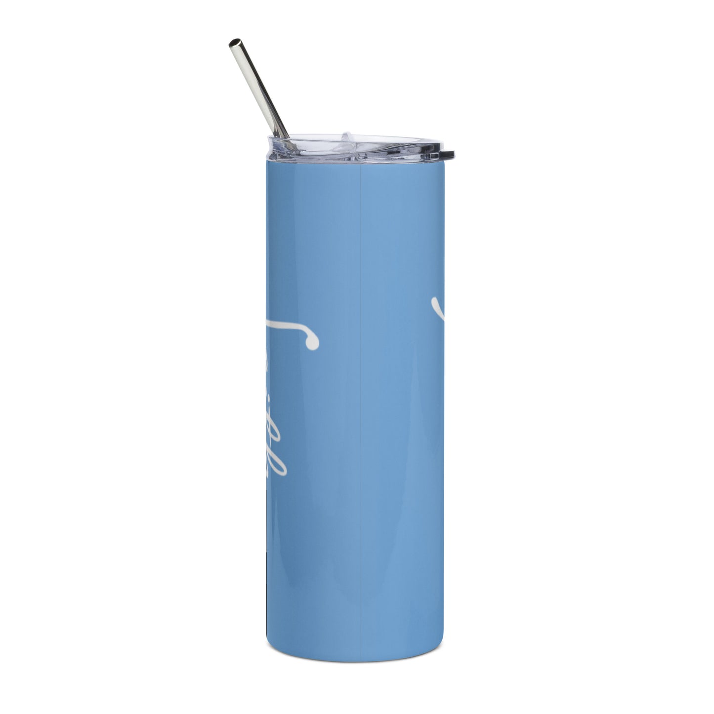 Light Blue Faith Stainless Steel Tumbler