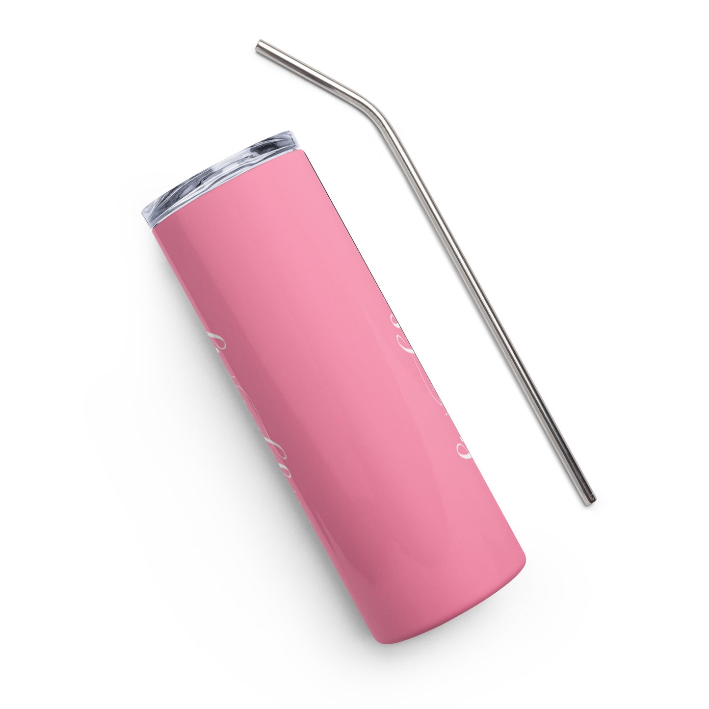 Light Pink Friendship Stainless Steel Tumbler