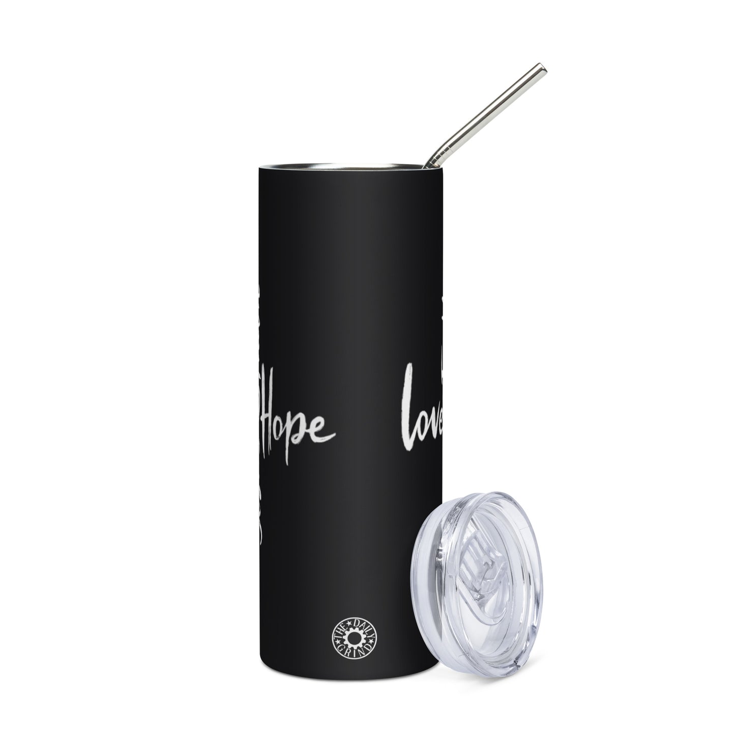 Faith Hope Love Cross Stainless Steel Tumbler