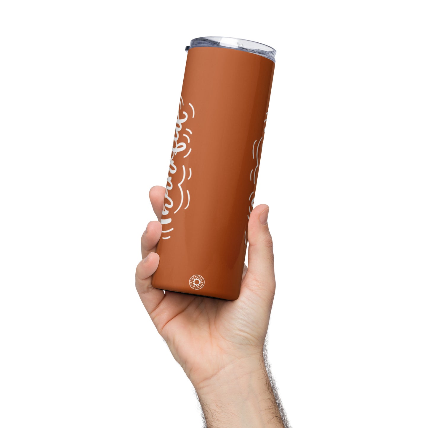 Orange Thankful Stainless Steel Tumbler