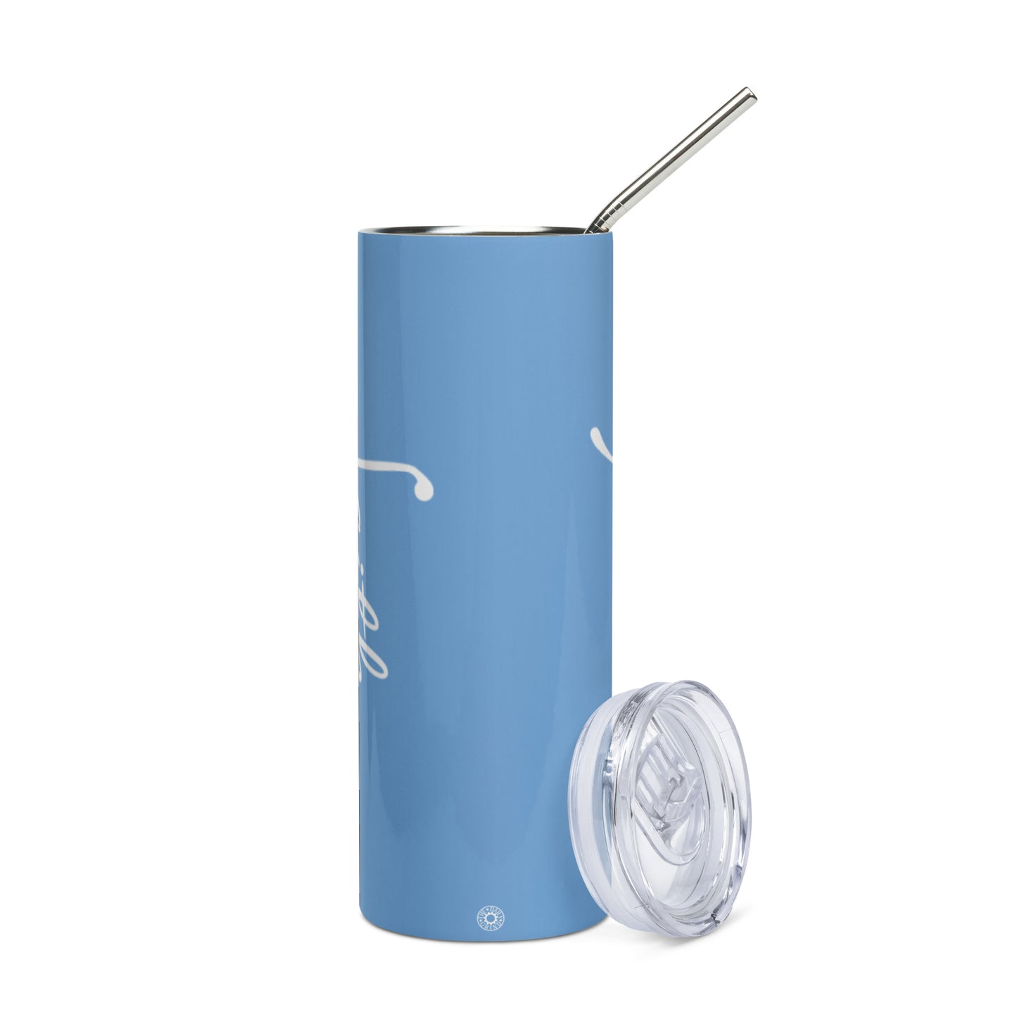 Light Blue Faith Stainless Steel Tumbler