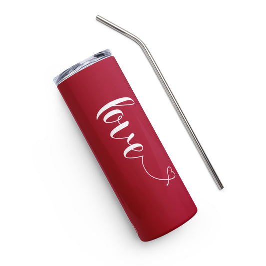 Red Love (heart) Stainless Steel Tumbler