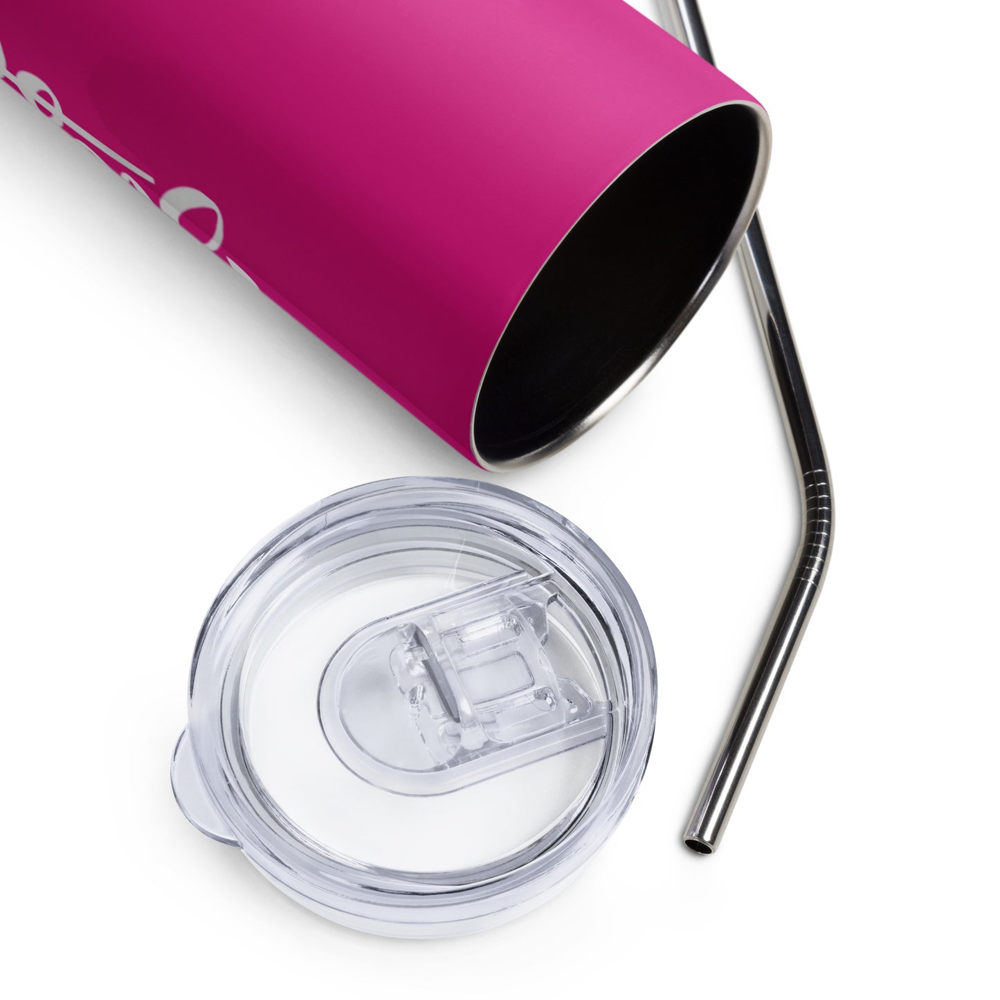 Hot Pink Blessed Stainless Steel Tumbler