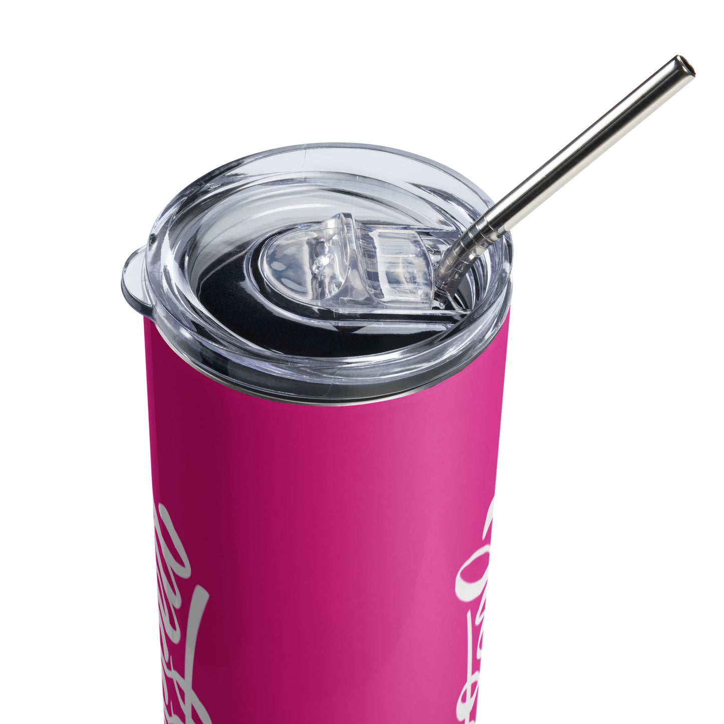 Hot Pink Blessed Stainless Steel Tumbler