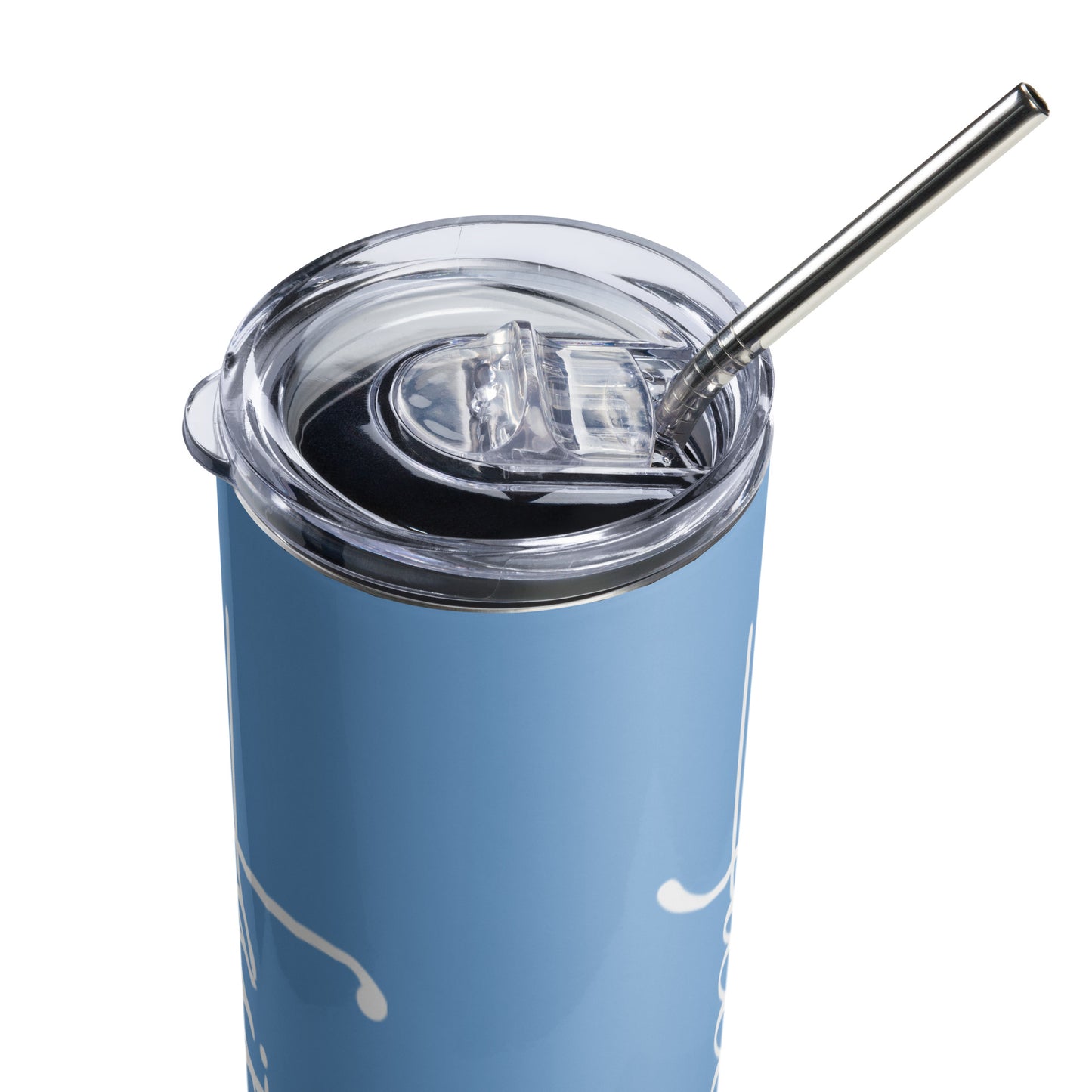 Light Blue Faith Stainless Steel Tumbler