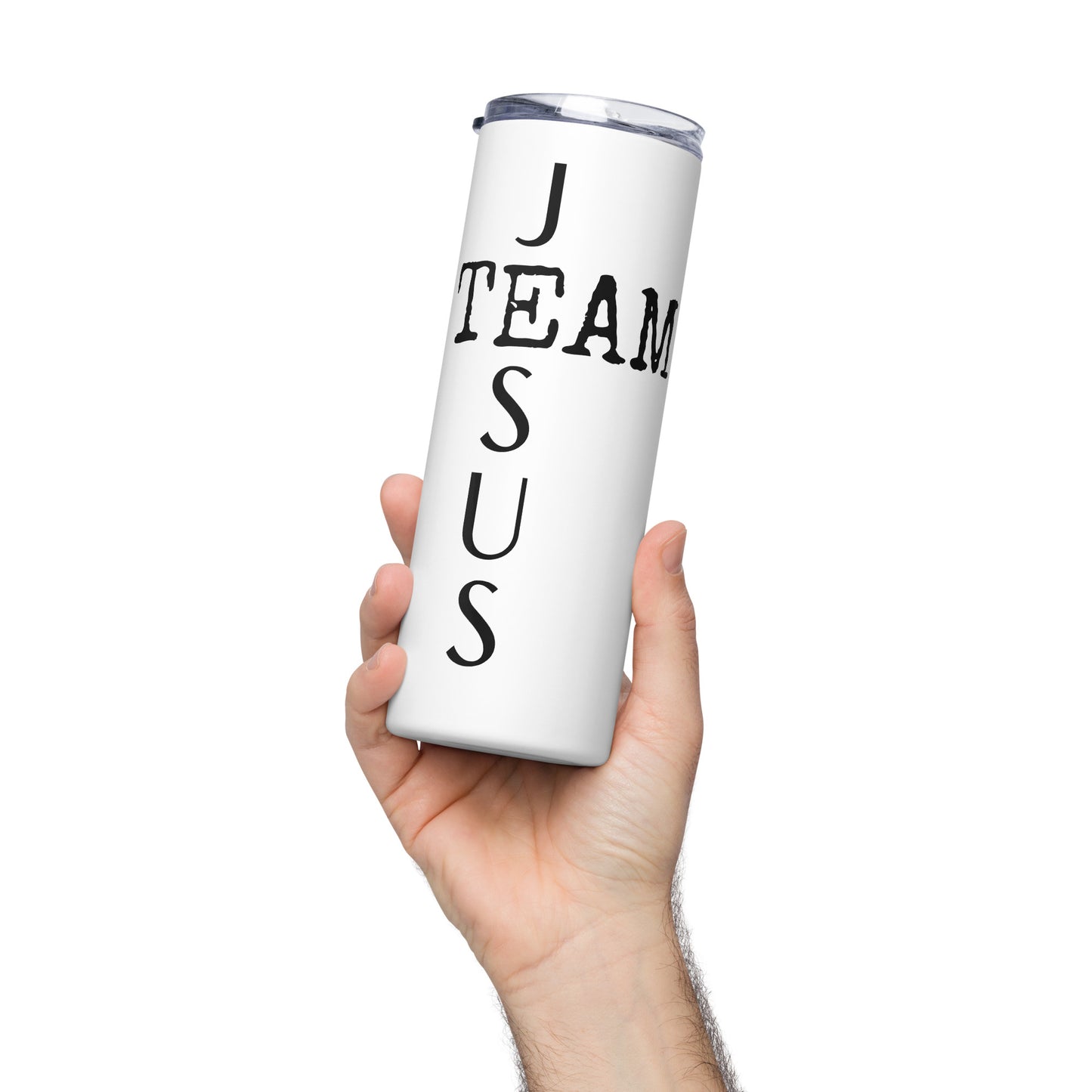 Team Jesus White Stainless Steel Tumbler