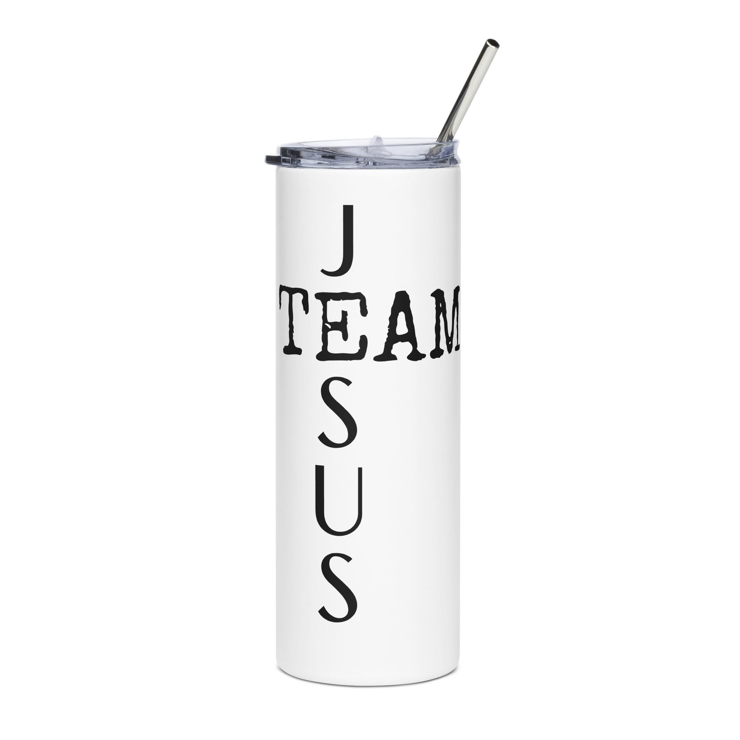 Team Jesus White Stainless Steel Tumbler