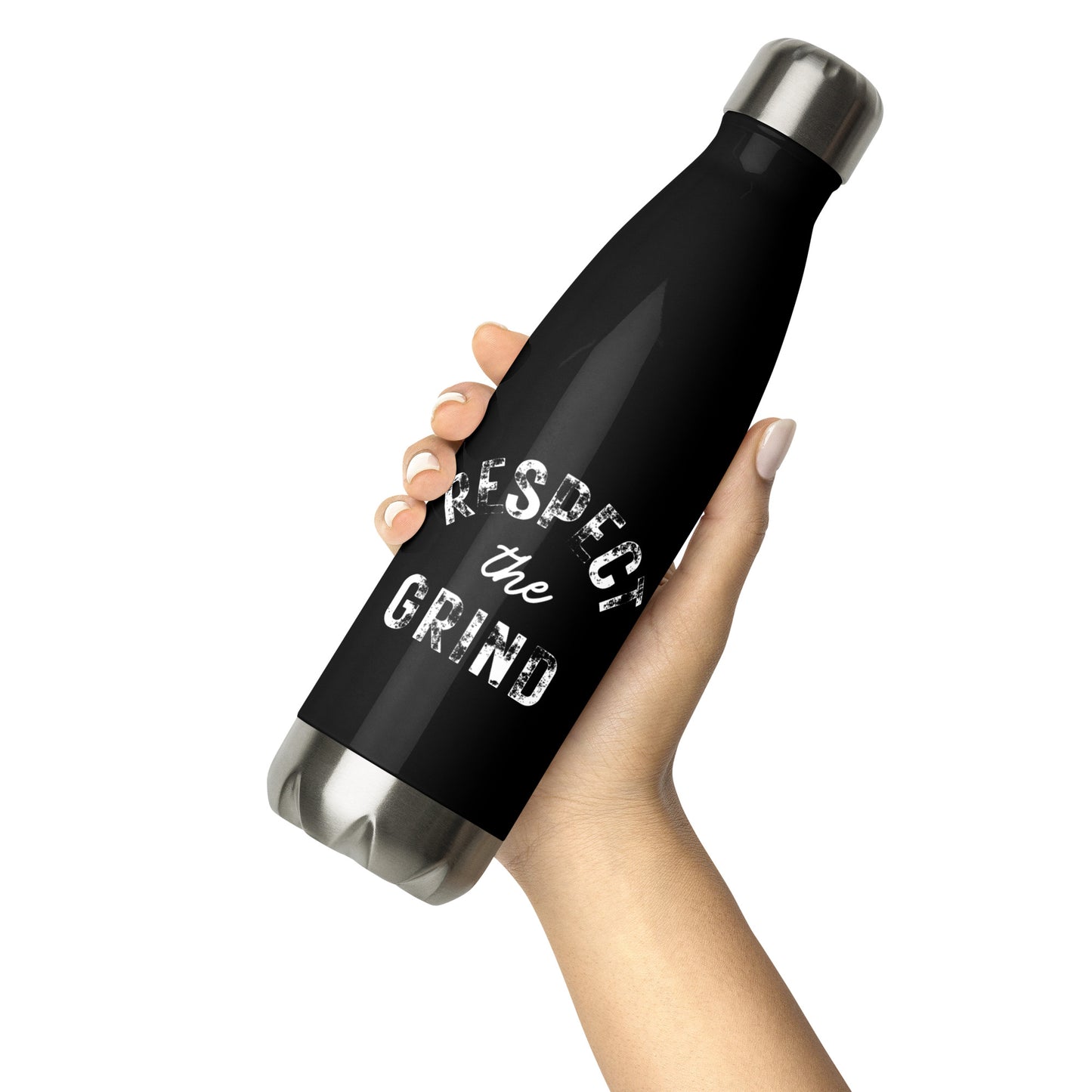 Respect the Grind Stainless Steel Water Bottle