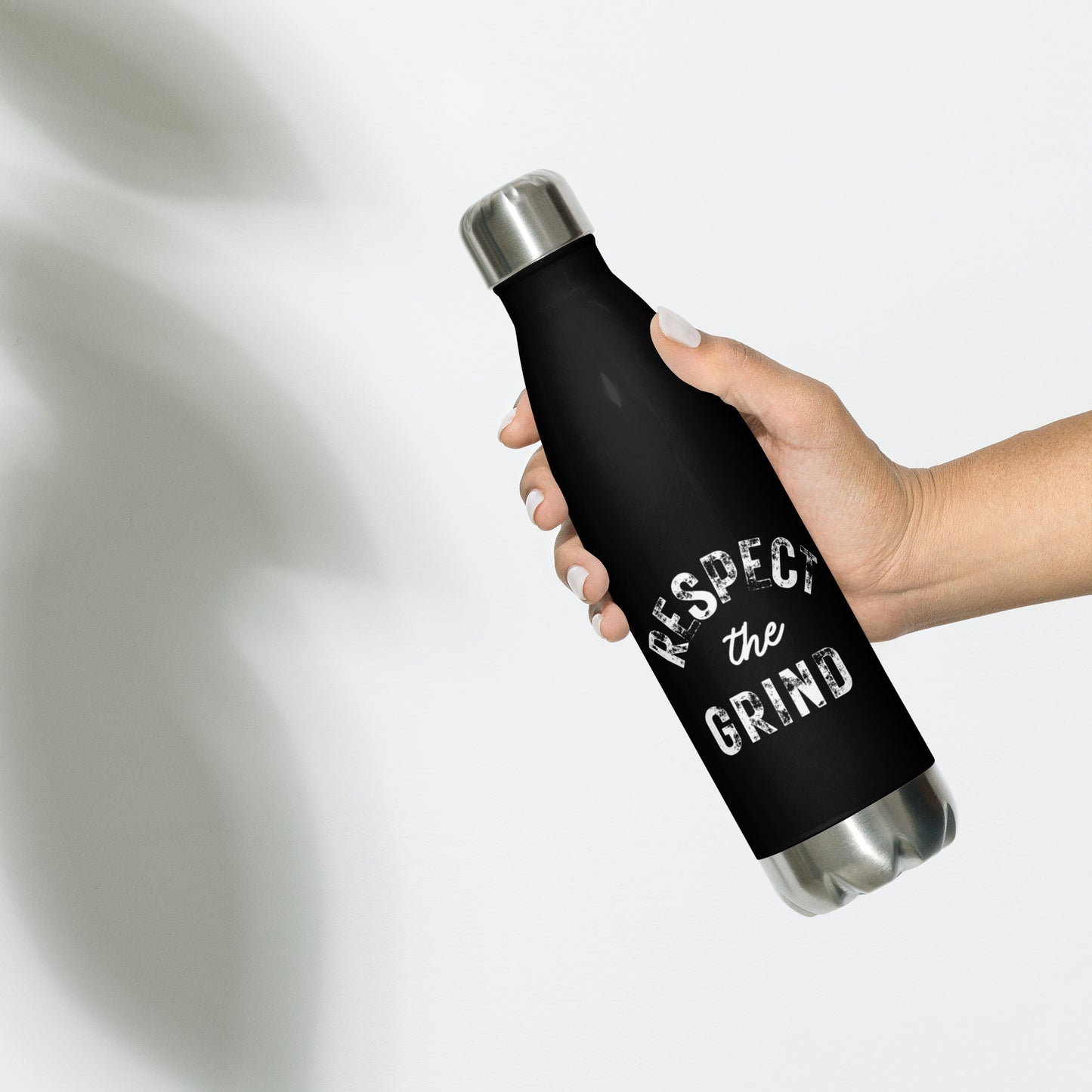 Respect the Grind Stainless Steel Water Bottle