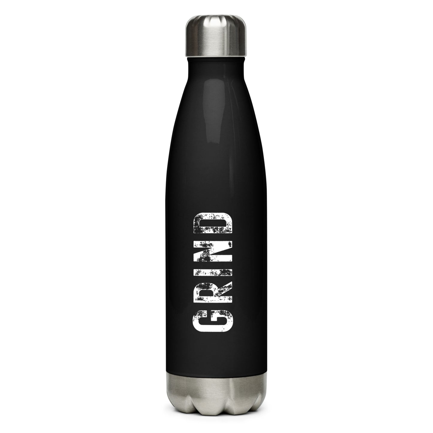 Stamped Grind Stainless Steel Water Bottle